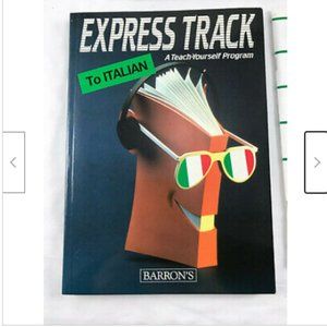 Express Track to Italian Teach Yourself Program 4 Audio CDs + Workbook Barron's